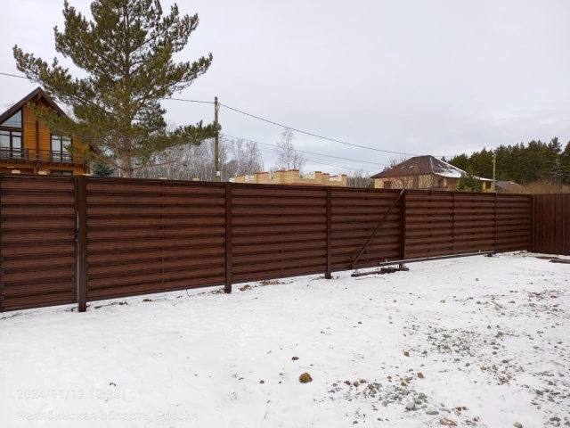 Штакетник шахматный